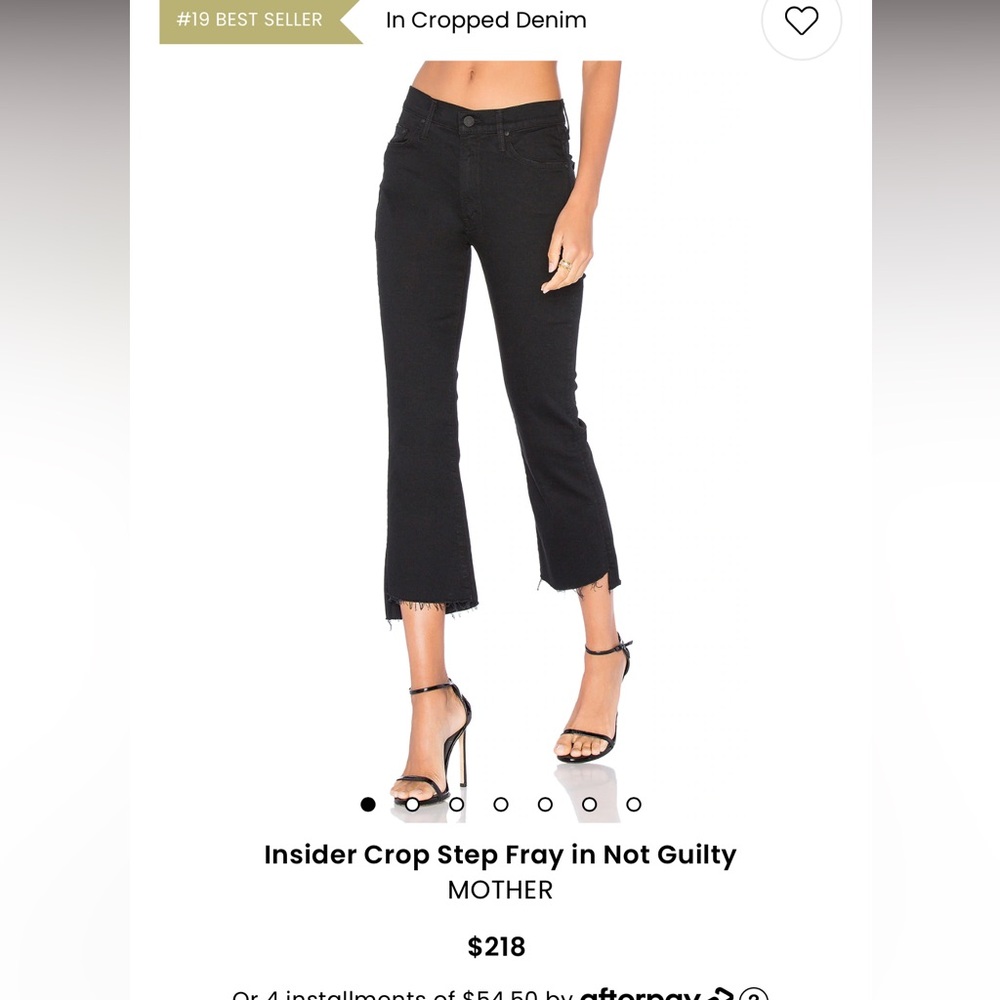 Mother Denim - Insider Crop Step Fray - Size 24